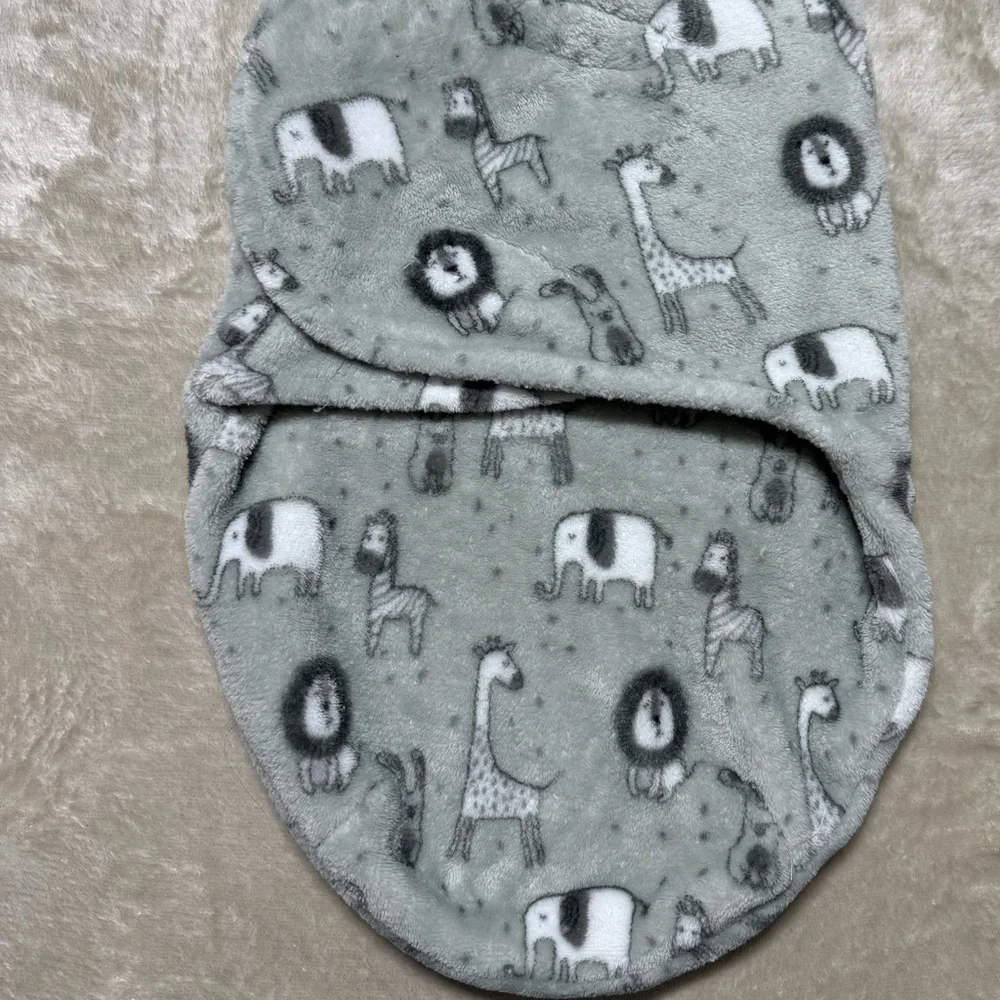 Safari Animals Cozy Baby Fleece Swaddle